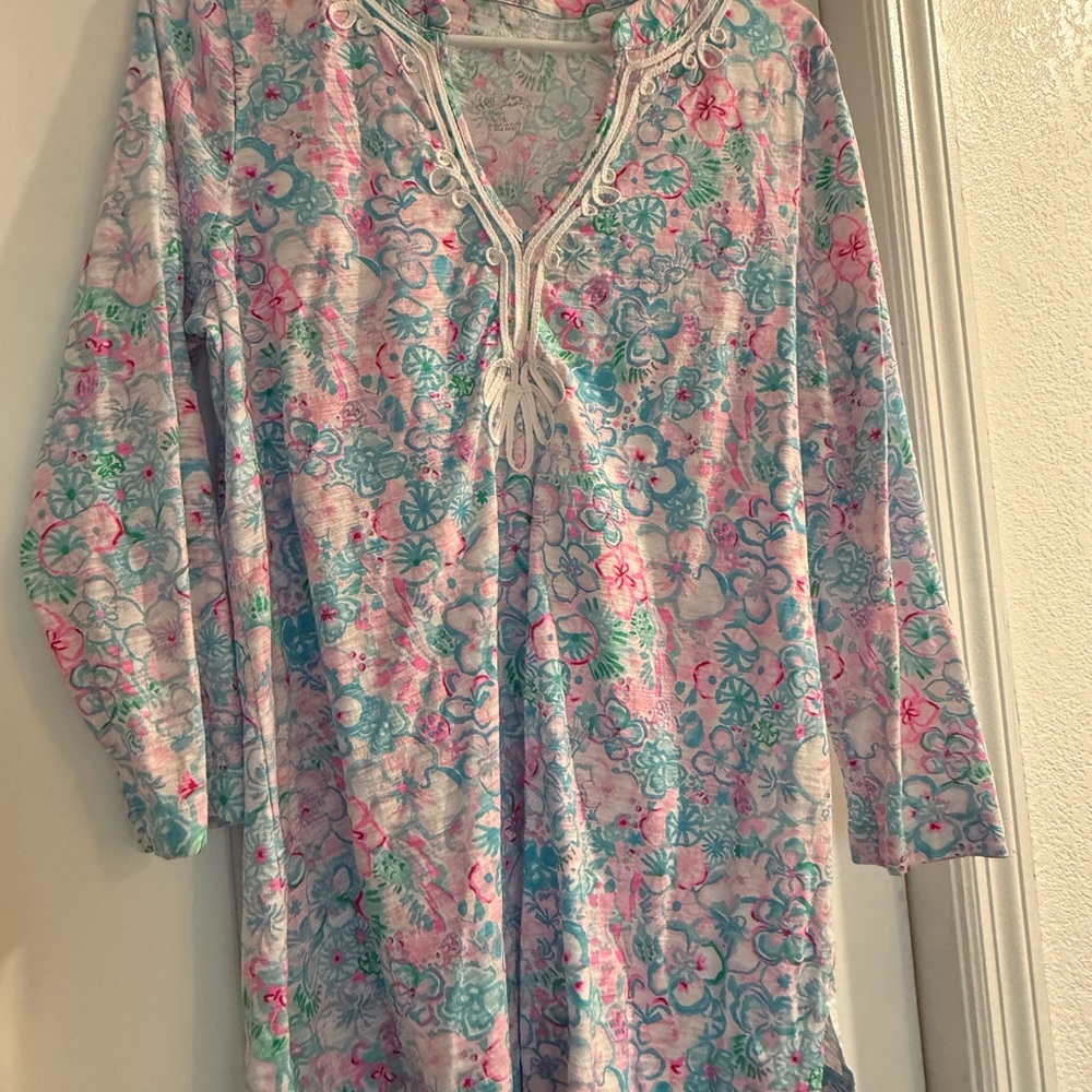 Lilly Pulitzer Pastel Floral Tunic